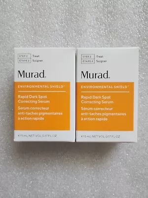 2x Murad Step 2 Rapid Dark Spot Correcting Serum 0.17oz 5ml Each NIB • $22.99