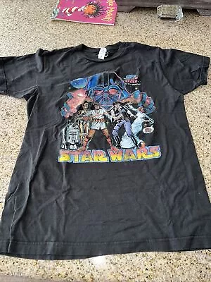 Tultex Star Wars Vintage  Mens Adult Medium Shirt Black • $9.99