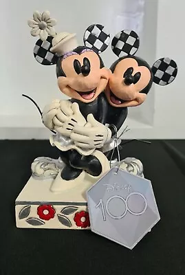 Jim Shore DISNEY 100 MINNIE AND MICKEY FIGURINE- 6013198 • $19.99