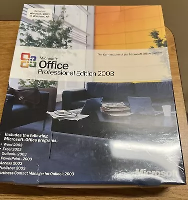 Microsoft Office Professional Edition 2003 Retail Sealed 1 PC Unopened Unused • $84.99