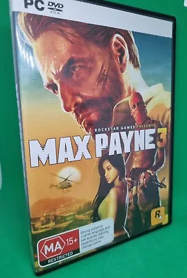PC DVD ROM Max Payne 3 - 4 Disc Set - Complete W Manual • $11.57