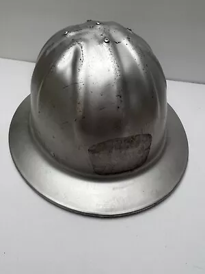 Vtg McDonald T Aluminum Metal Hard Hat Mine Safety Appliances Co • $38.50