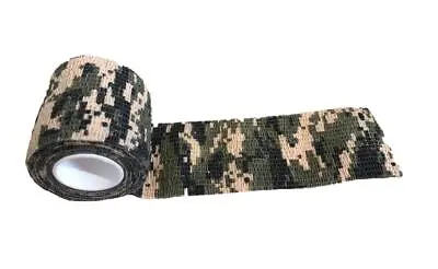 Camo Tape Wrap Reusable Stealth Strong Hunting Tape Shooting • £5.99