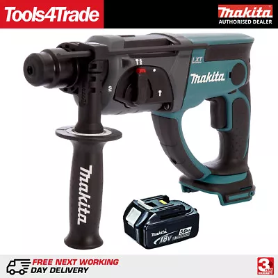 Makita DHR202Z 18V Cordless SDS Plus Rotary Hammer Drill With 1 X 5.0Ah Battery • £230