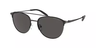 MICHAEL KORS MK1111 100487 Matte Black Dark Grey Solid 54 Mm Men's Sunglasses • $92.99