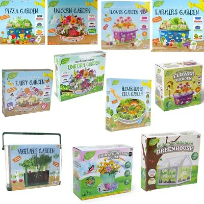 Childrens Grow Paint Decorate Your Own Flower Vegetable Garden Creative Gifts 6+ • £7.45