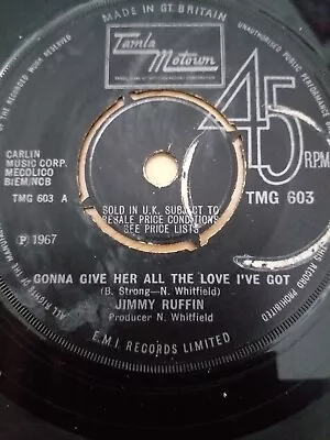 Tamla Motown - Jimmy Ruffin - 45 Rpm 7  Single Vinyl Record - Gonna Give Her... • £1
