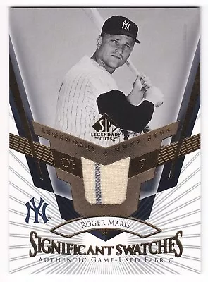 2004 SP Legendary Cuts Roger Maris Significant Swatches Pinstripe Jersey #SS-RM • $69.99