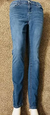 MUDD FLX STRETCH Jeans Women's Size 11 Skinny  Mid-Rise Blue Denim 💕 • $19.99