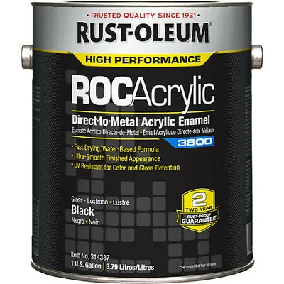 Rust-Oleum 314387 Acrylic Enamel CoatingBlack1 Gal. • $56.59