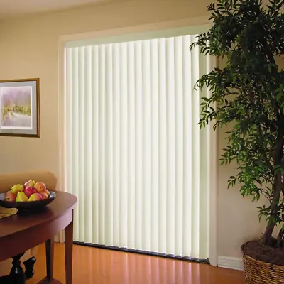 Alabaster Light Filtering 3.5 In. Vertical Blind Kit For Sliding Door Or Window  • $45.57