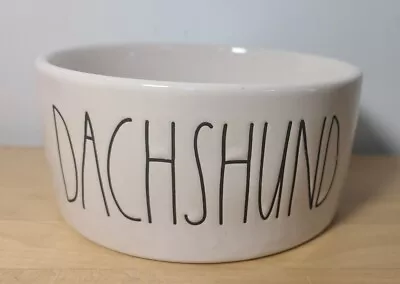 Rae Dunn Dachshund Spellout Ceramic Dog Bowl By Magenta • $31.49