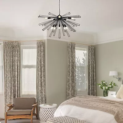 Sputnik Chandelier Vintage Bedroom Hanging Lamp Ceiling 10 Light Sphere Fixture • $199
