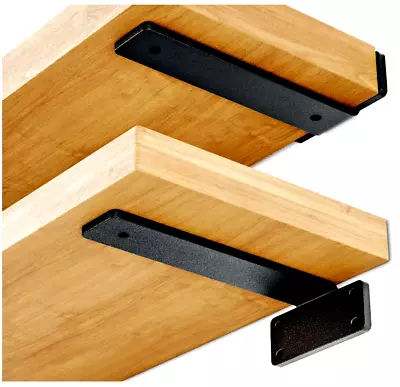 6 Inch Wood Shelf W/ Stainless Steel Brackets • $49