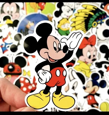 Mickey Mouse Stickers  Lot Of 50 Vinyl Skateboard Luggage Laptop Minnie • £8.75