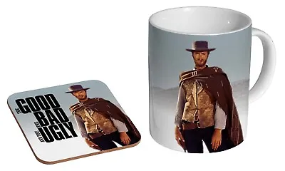 Clint Eastwood The Good The Bad Ugly - Coffee / Tea Mug And Coaster Gift Set • £9.99