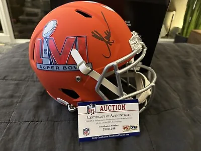 MARCUS ALLEN Autographed Super Bowl LVI Full Size Helmet PSA/DNA Authenticated.  • $230