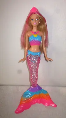 Barbie Dreamtopia Rainbow Lights Mermaid Doll Tail Lights Up • $6.95