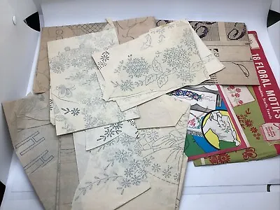 Lot Of Various Vintage Iron-On Embroidery Patterns Transfers Vogart Superior • $7