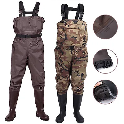 2-Ply Fishing Chest Waders Breathable Waterproof Stocking Foot River Wader Pants • $36.95