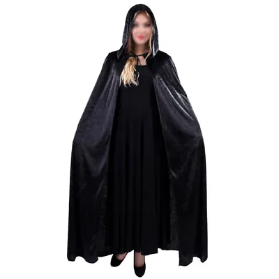  Men Vampire Costume Cloak With Hood Tween Halloween Costumes Hooded • £15.80