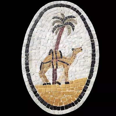 Antique Roman Mosaic:  Vermiculatum Opus Tessellatum   Vintage Handmade Crafts • $850.99