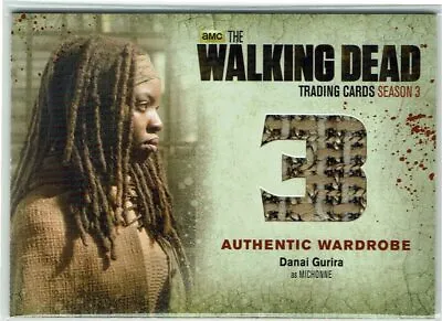 £124.99 • Buy Walking Dead Season 3 Part 2 Wardrobe Costume Card M47 Danai Gurira As Michonne