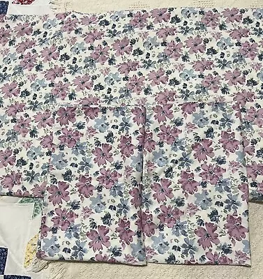 Vintage Better Homes And Gardens Queen Flat Sheet And Two Cases • $11.99