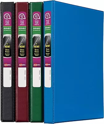 0.5 Inch 3-Ring Durable View Binder Slant D-Ring Multi ‎ 0.5  Color Vary. • $9.99