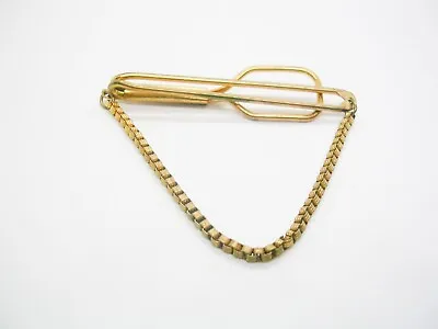 Vintage Tie Chain Mid Century Tie Clip Simple Design Formal Wear Men Accessory • $14.95