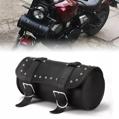 Motorcycle Tool Bag Front Fork PU Leather Handlebar Storage Bag Pouch Luggage • $12