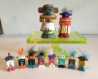 Vintage Mini Kachina Route 66 Dyed Feathers 1940s-1960s Rare Native American Art • $225