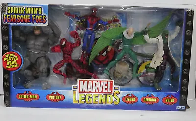 Marvel Legends: Spider-Man's Fearsome Foes Action Figure Set (2005) Toy Biz New • $195.75