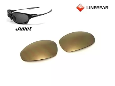 LINEGEAR Gold Mirror - Non-Polarized Lens For Oakley X-Metal Juliet [JU-GM] • $41