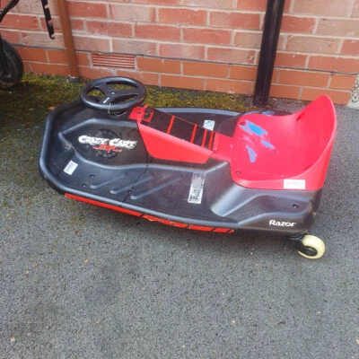 £49.99 • Buy Razor Crazy Cart Shift Black & Red Battery Powered Electric Drift Car For Kid's