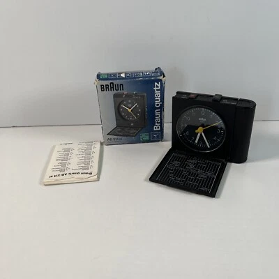 £30 • Buy Vintage BRAUN World Travel Alarm Clock Quartz 3864 AB314 SL Made In Germany RARE