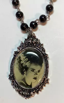 Universal Monsters Bride Of Frankenstein Pendant Necklace Rock Rebel • $24.99