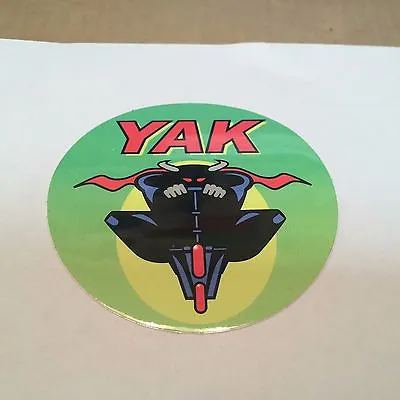 YAK Maker Of Scooter Wheels Sticker 4-1/2  X  3-1/2  • $3