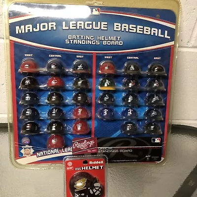 Rawlings Major League Baseball 30 Micro Batting Helmet Standings Board 2009-2011 • $39.99