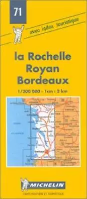 Michelin La RochelleRoyanBordeaux France Map No 71 (Michelin Maps  A - GOOD • $7.80