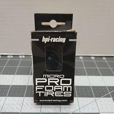 HPI Micro RS4 Pro Foam Tires And Rims Oem Hpi Racing  4163 Front  Black Rim • $19.99
