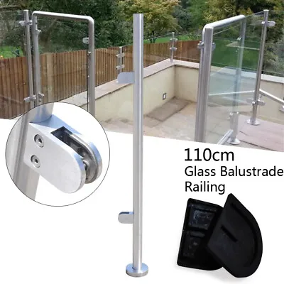 Handrail Stainless Steel Garden Yard Pool Guardrail Balustrade Post Railing Post • £47.69