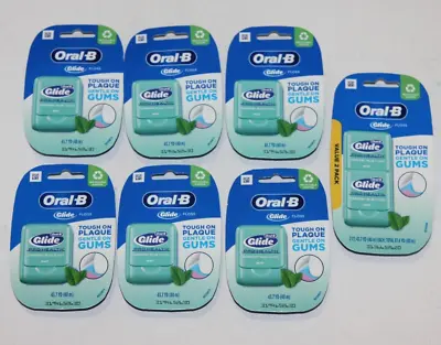 Lot (8) Oral-b Glide Pro-health Comfort Plus Floss Mint 43.7 Yd Tough On Plaque • $36.99