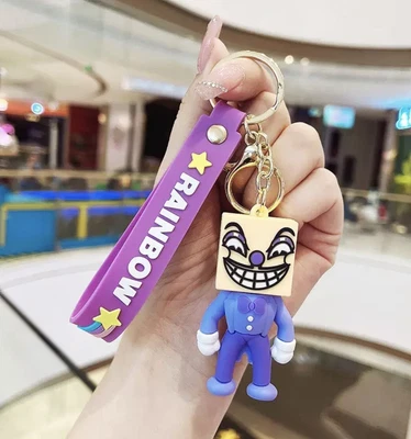 £5.03 • Buy King Dice Cuphead  Keychain Keyring Pendant Bag Pom Charm