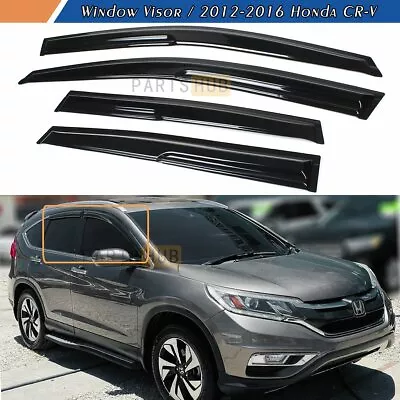 For 2012-2016 Honda CRV CR-V JDM 3D Wavy Mugen Style Window Visors Rain Guards • $28.99