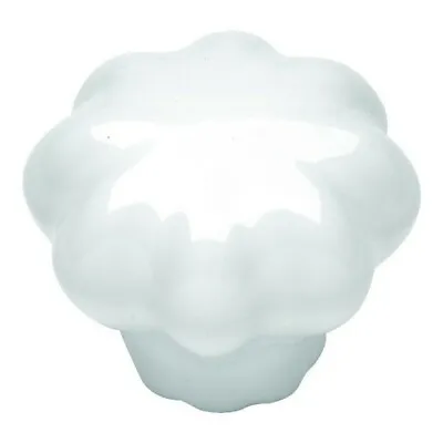 $1.29 • Buy White Ceramic Hickory-Belwith P623-W English Cozy Cabinet Knob Drawer Pull