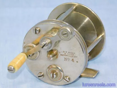 $9.99 • Buy First Model  B.F. Meek & Sons, Louisville, KY, No. 4  German Silver Reel
