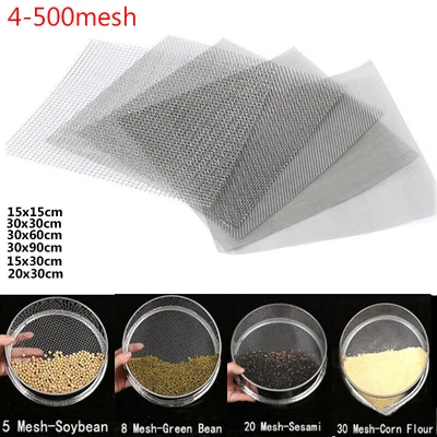 £7.30 • Buy Stainles Steel Micron True Fine Screen Filtration Filter 4 Mesh To 500 Mesh