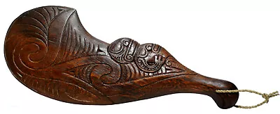 12  Maori New Zealand Patu Wahaika Hand Carved Wooden Ceremonial Club Weapon • $46.99