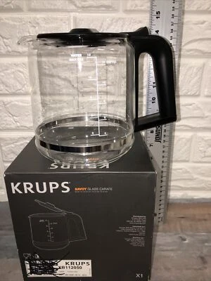 $22.40 • Buy Krups Savoy Glass Coffee Carafe &Lid XB112050; EC3110 EC3120 EC3130 EC3140